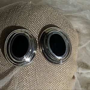 Sterling silver hand made earrings w